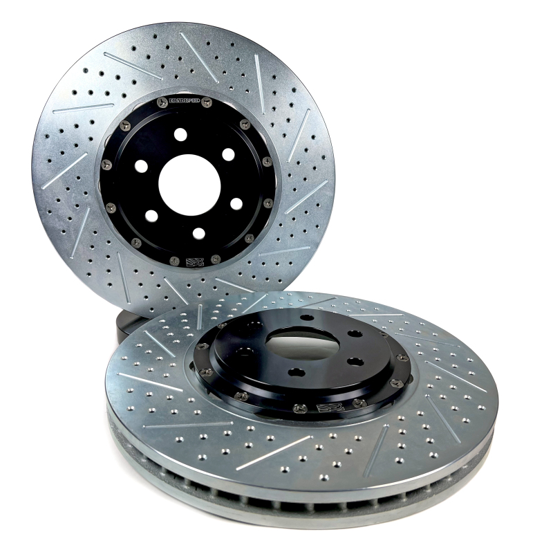 Cadillac CTS-V Brake Rotors (2) - Front - Baer Brakes - Eradispeed+ Front SDZ 2-Piece - `04-`07